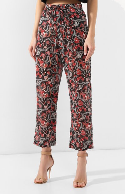 Хлопковые брюки с принтом ISABEL MARANT ETOILE, арт. PA1143-19P027E/EN0A, фото 3