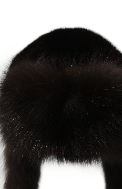 Шапка-ушанка из меха норки и соболя FURLAND, арт. 0090925610010600000, фото 3