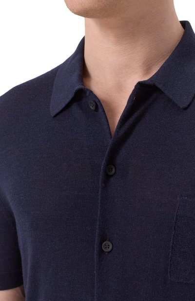 Рубашка из шерсти и шелка KITON, арт. UMM059505, фото 5