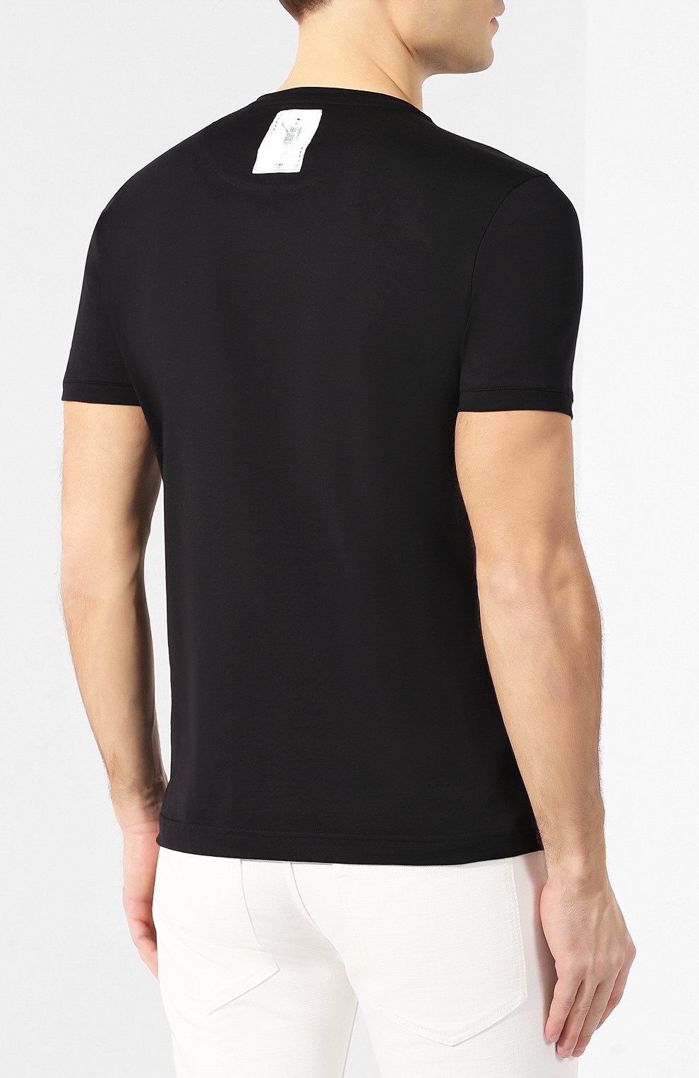 Хлопковая футболка  FENDI, арт. FY0894 A6ZP, фото 4