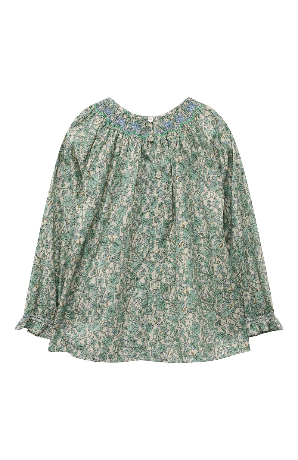 Хлопковая блузка GUCCI, арт. 615541 ZAEFR, фото 2