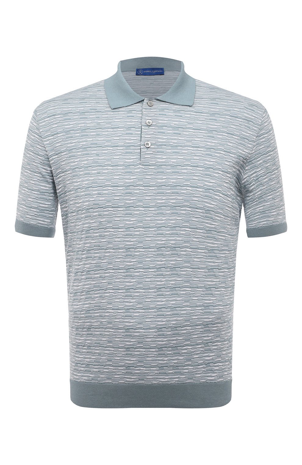 Хлопковое поло ANDREA CAMPAGNA, арт. SU23-93103, фото 1