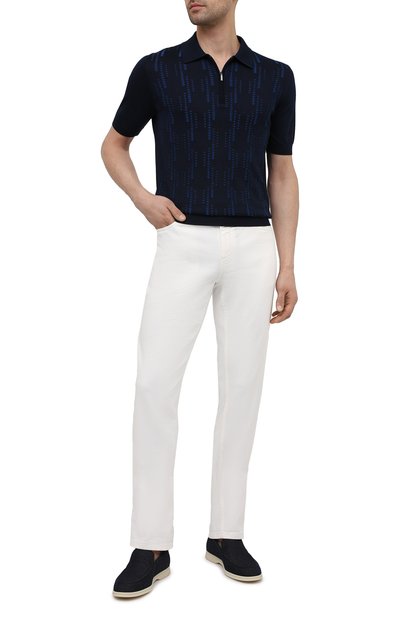 Поло из шелка и хлопка ZILLI, арт. MBV-PZ062-BUBB1/MC01, фото 2