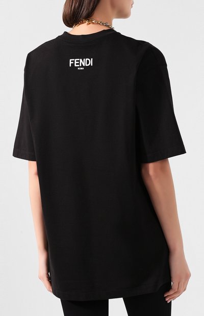 Хлопковая футболка FENDI, арт. FS7261 A5ZB, фото 4