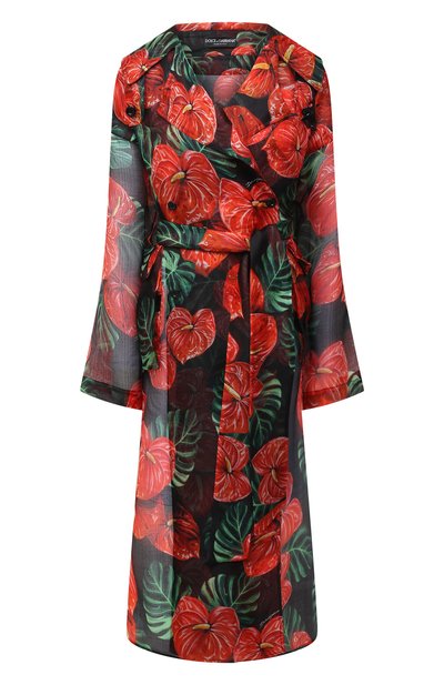 Женское шелковое пальто DOLCE & GABBANA, арт. F0Z78T/IS1D0