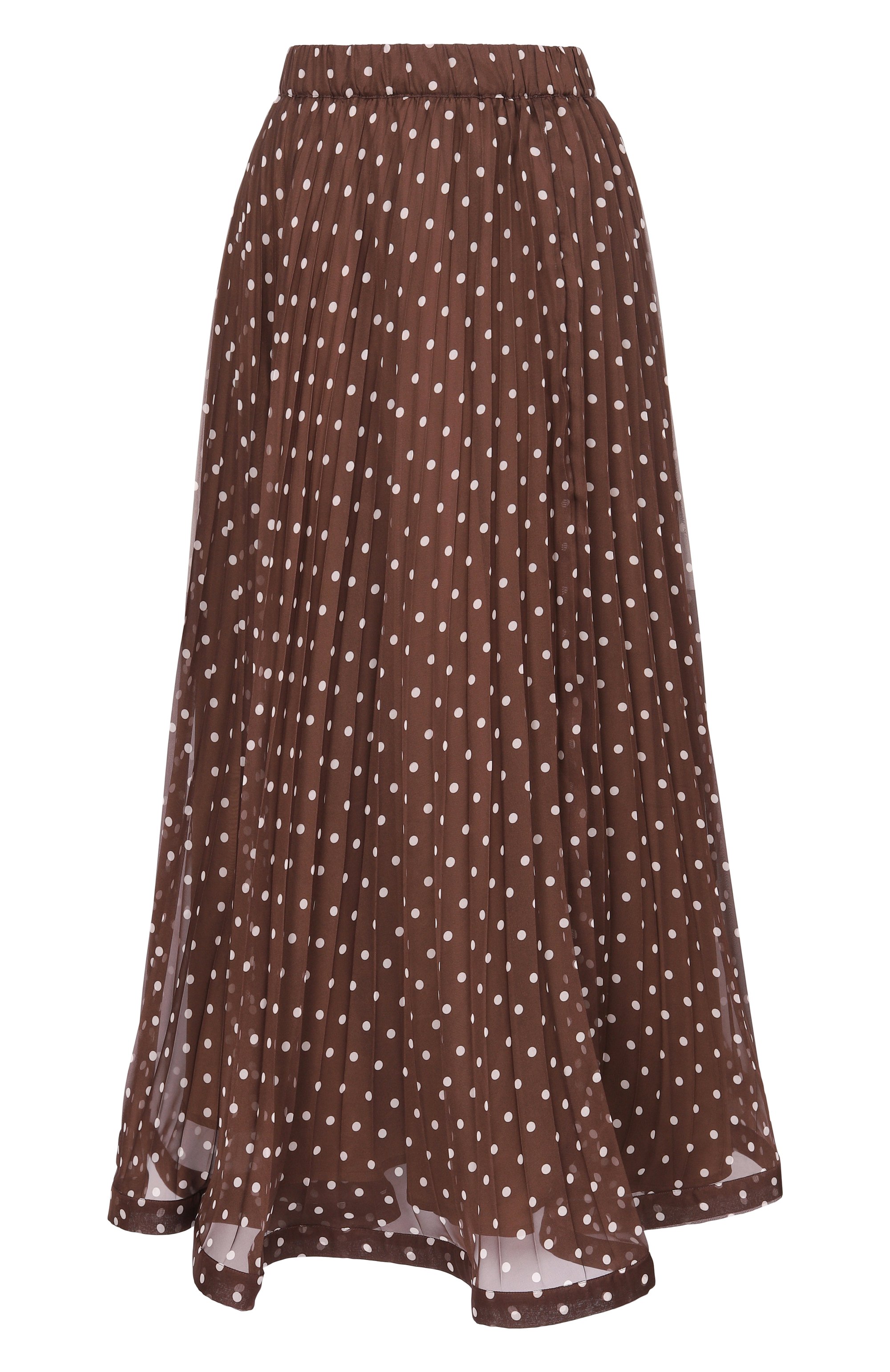 Юбка P.A.R.O.S.H. коричневого цвета по цене 85150 руб., арт. D621198/PALLINA, фото 1 Юбка P.A.R.O.S.H., арт. D621198/PALLINA, фото 1