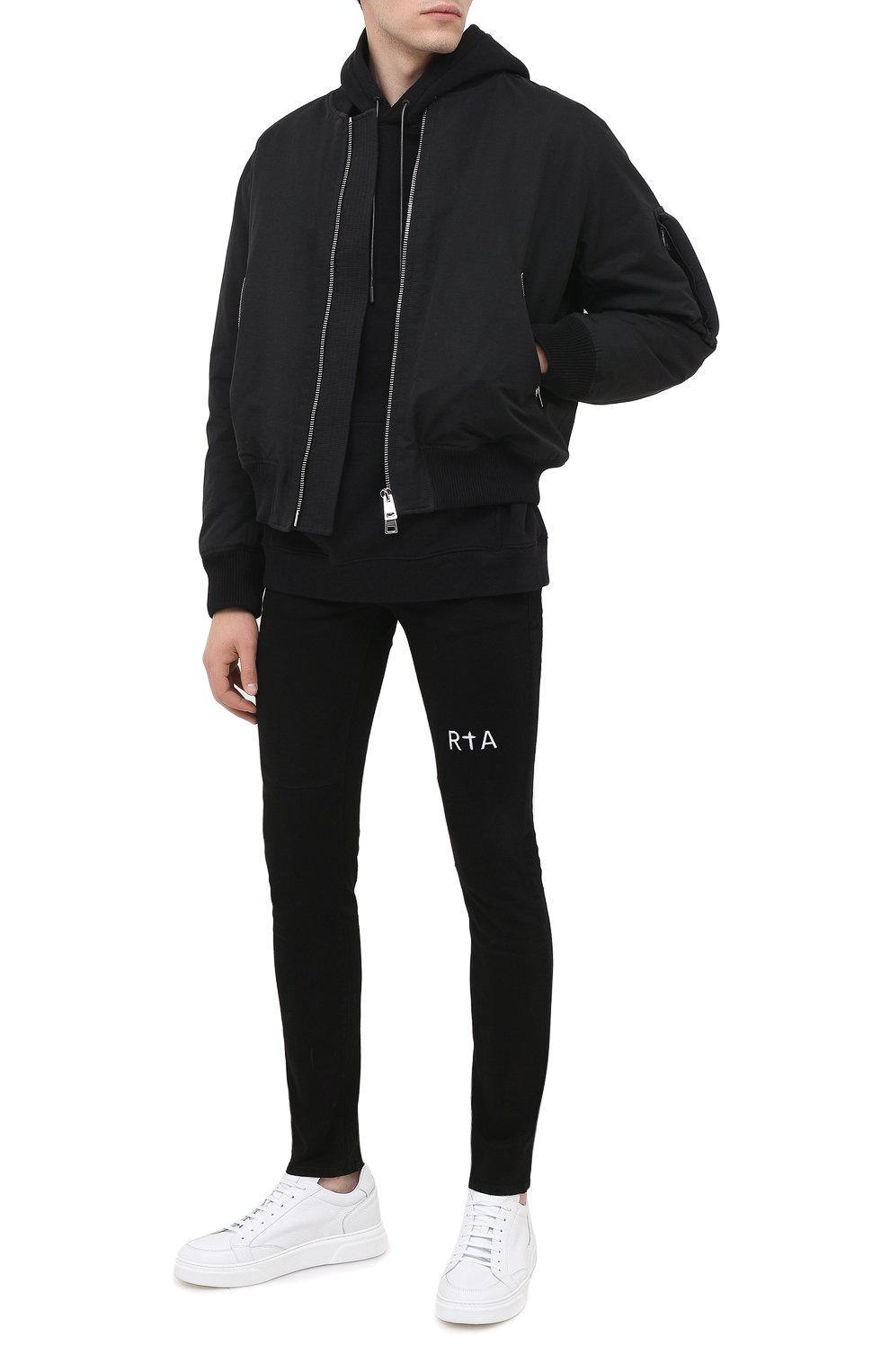 Хлопковое худи RTA, арт. MF0213-95BLK1, фото 2