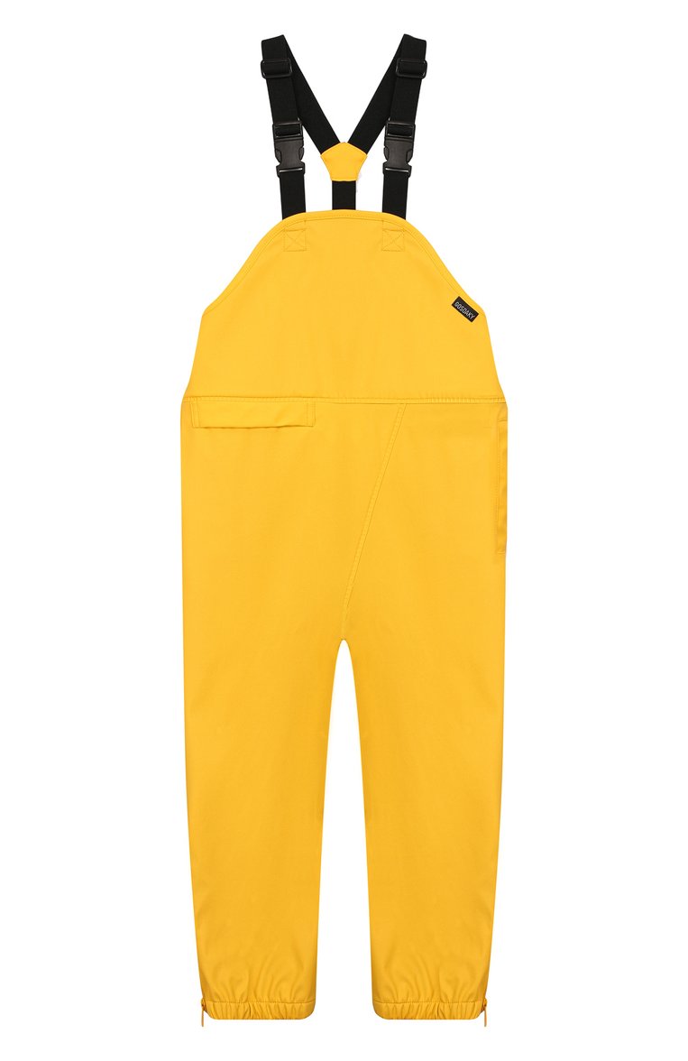Детский комбинезон GOSOAKY желтого цвета, арт. 201.101.106/MICR0 PU / JERSEY LINING | Фото 1 (Материал внешний: Синтетический материал; Материал подклада: Хлопок; Девочки Кросс-КТ: Комбинезон-верхняя одежда; Драгоценные камни: Проставлено; Материал сплава: Проставлено; Рукава: Без рукавов, На бретелях)