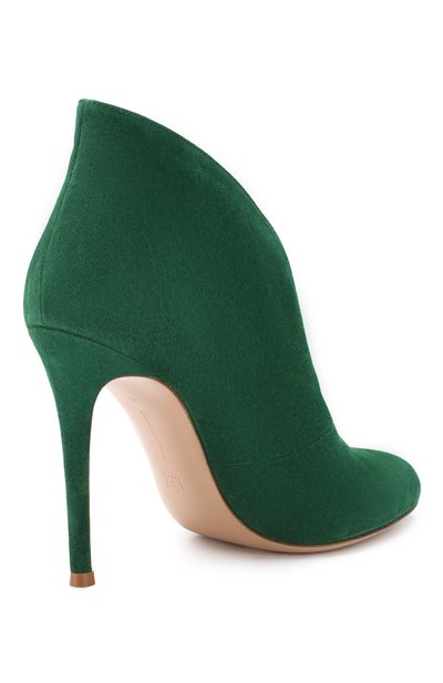 Замшевые ботильоны vamp GIANVITO ROSSI, арт. G29450.15RIC.CASLEAF, фото 4