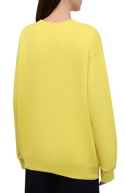 Хлопковый свитшот GUCCI желтого цвета по цене 113760 руб., арт. 617964/XJDZC, фото 4 Хлопковый свитшот GUCCI, арт. 617964/XJDZC, фото 4