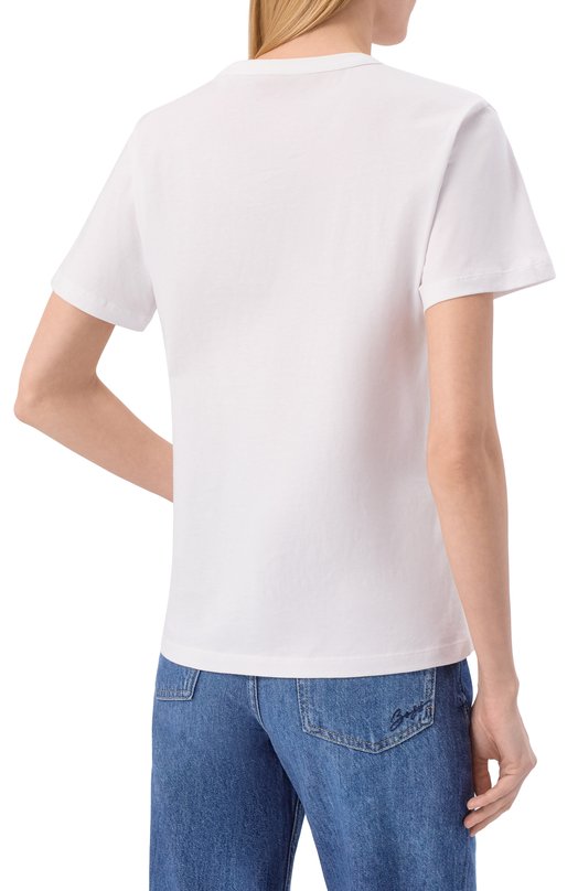 Хлопковая футболка HUGO 50562145 Белый  50562145 Фото 4