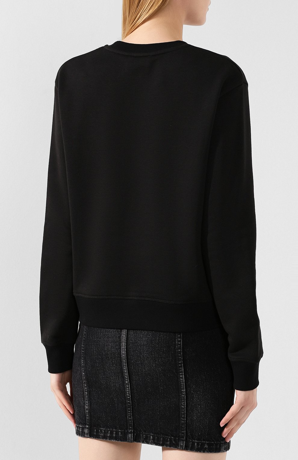 Шерстяной свитшот REDVALENTINO черного цвета по цене 32700 руб., арт. SR0MF01W/4PN, фото 4 Шерстяной свитшот REDVALENTINO, арт. SR0MF01W/4PN, фото 4