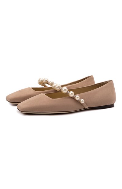 Женские за�мшевые балетки ade JIMMY CHOO, арт. ADE FLAT/SZR