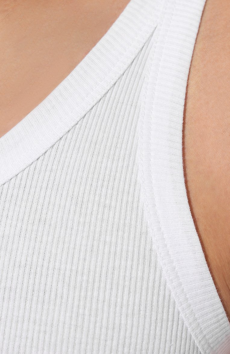 Мужская хлопковая майка DOLCE & GABBANA белого цвета, арт. M8C19J/0NN96 | Фото 5 (Кросс-КТ: бельё; Длина (для топов): Стандартные; Материал внешний: Хлопок; Рукава: Без рукавов; Автоматизация ТО: Проставлено; Автоматизация состава: Проставлено)
