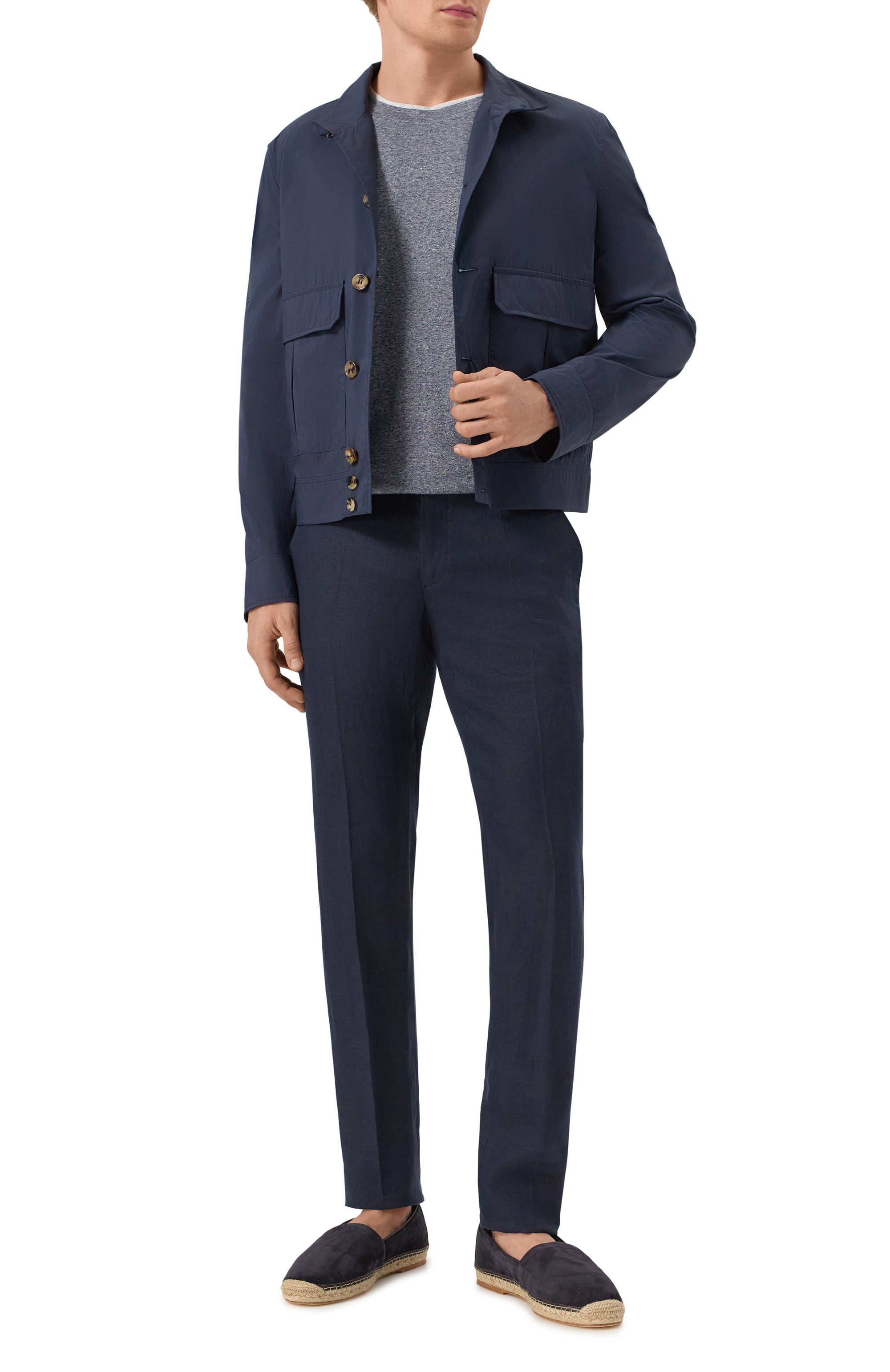 Льняные брюки DOLCE & GABBANA, арт. GY7BMT/FU4K6, фото 2