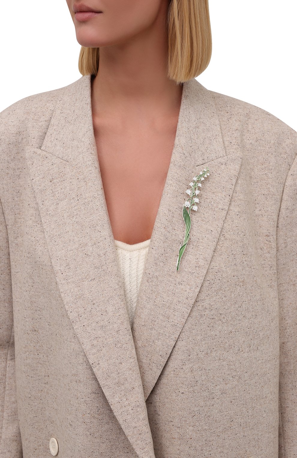 Брошь ландыш РУССКИЕ САМОЦВЕТЫ, арт. 41481, фото 2