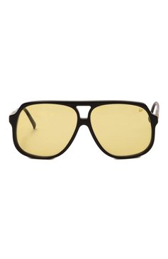 Женские солнцезащитные очки VINTAGE FRAMES желтого цвета, арт. KING SIZE BLACK/YELL0W | Фото 3 (Нос: Не проставлено; Региональные ограничения белый список (Axapta Mercury): Не проставлено; Материал: Пластик; Тип очков: С/з; Очки форма: Авиаторы; Оптика Гендер: оптика-женское)