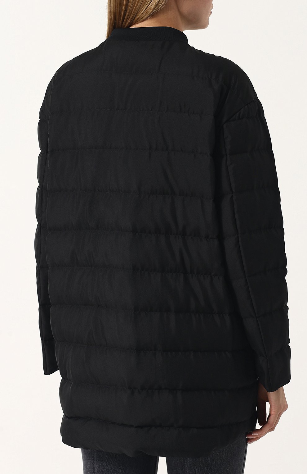 Удлиненный стеганый пуховик на молнии MONCLER, арт. D1-193-49301-85-60167, фото 4