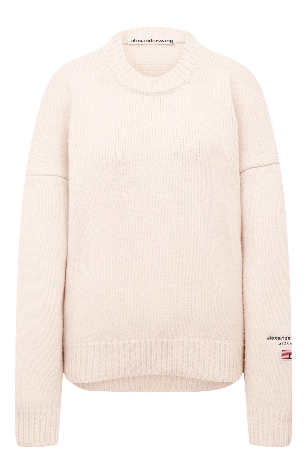 Шерстяной свитер ALEXANDER WANG кремового цвета по цене 78800 руб., арт. 1KC1201088, фото 1 Шерстяной свитер ALEXANDER WANG, арт. 1KC1201088, фото 1