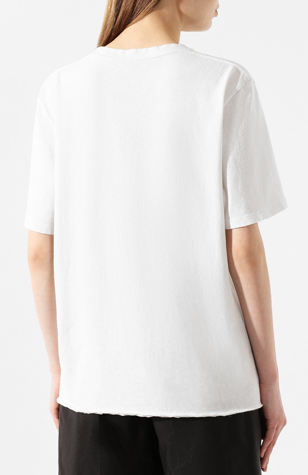 Хлопковая футболка SAINT LAURENT, арт. 614274/YBRU2, фото 4