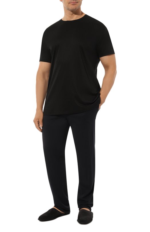 Хлопковая футболка Van Laack PAR0/180031/3XL Чёрный  PAR0/180031/3XL Фото 2