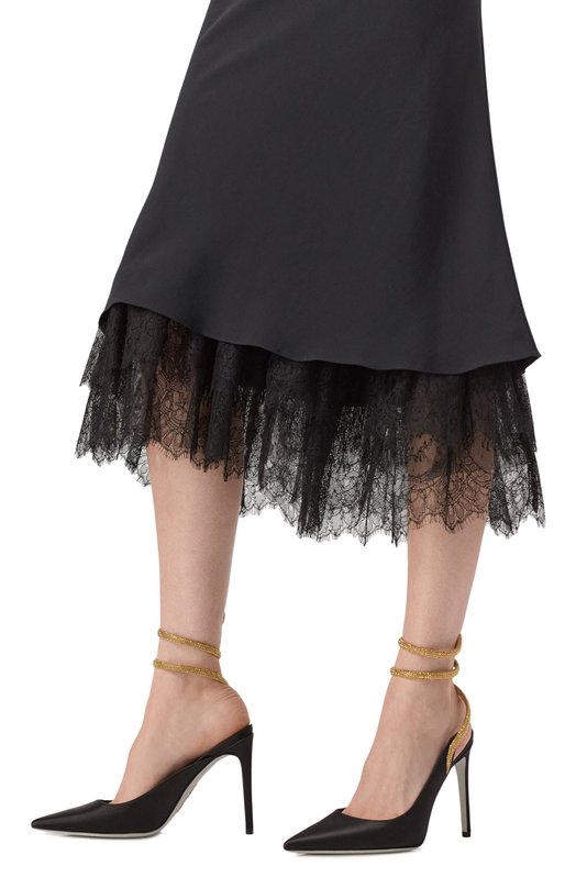 Текстильные туфли Cleo 105 Rene Caovilla C11816-105/R001 Чёрный  C11816-105/R001 Фото 2