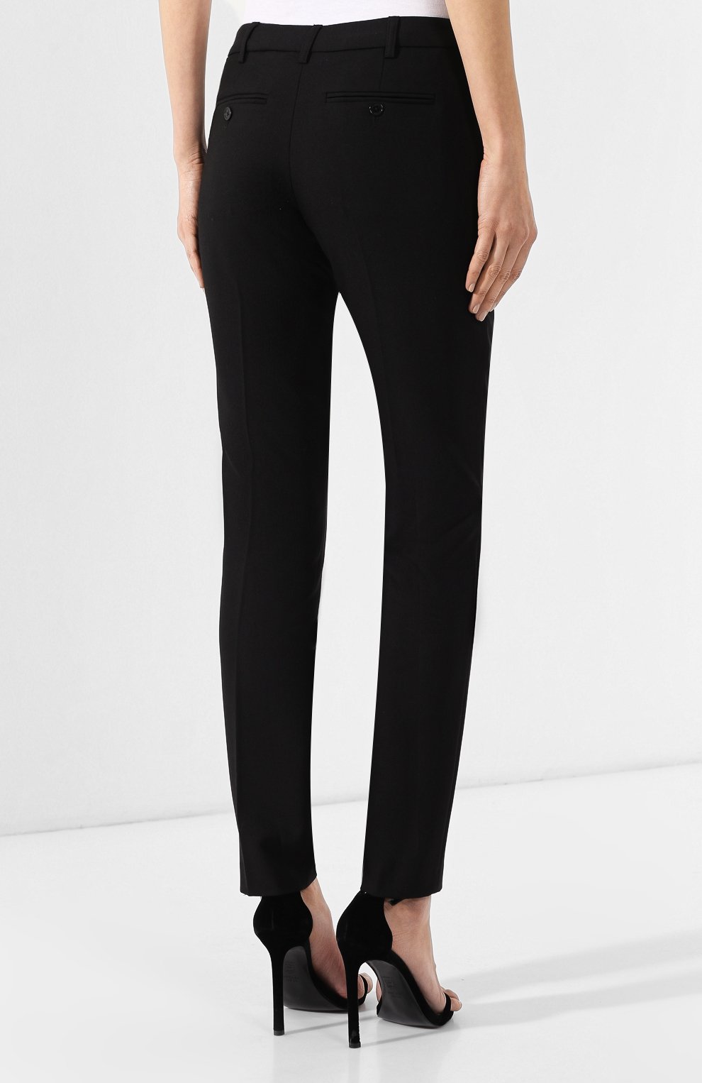 Брюки со стрелками ZADIG AND VOLTAIRE черного цвета по цене 28350 руб., арт. SHCE0101F, фото 4 Брюки со стрелками ZADIG AND VOLTAIRE, арт. SHCE0101F, фото 4