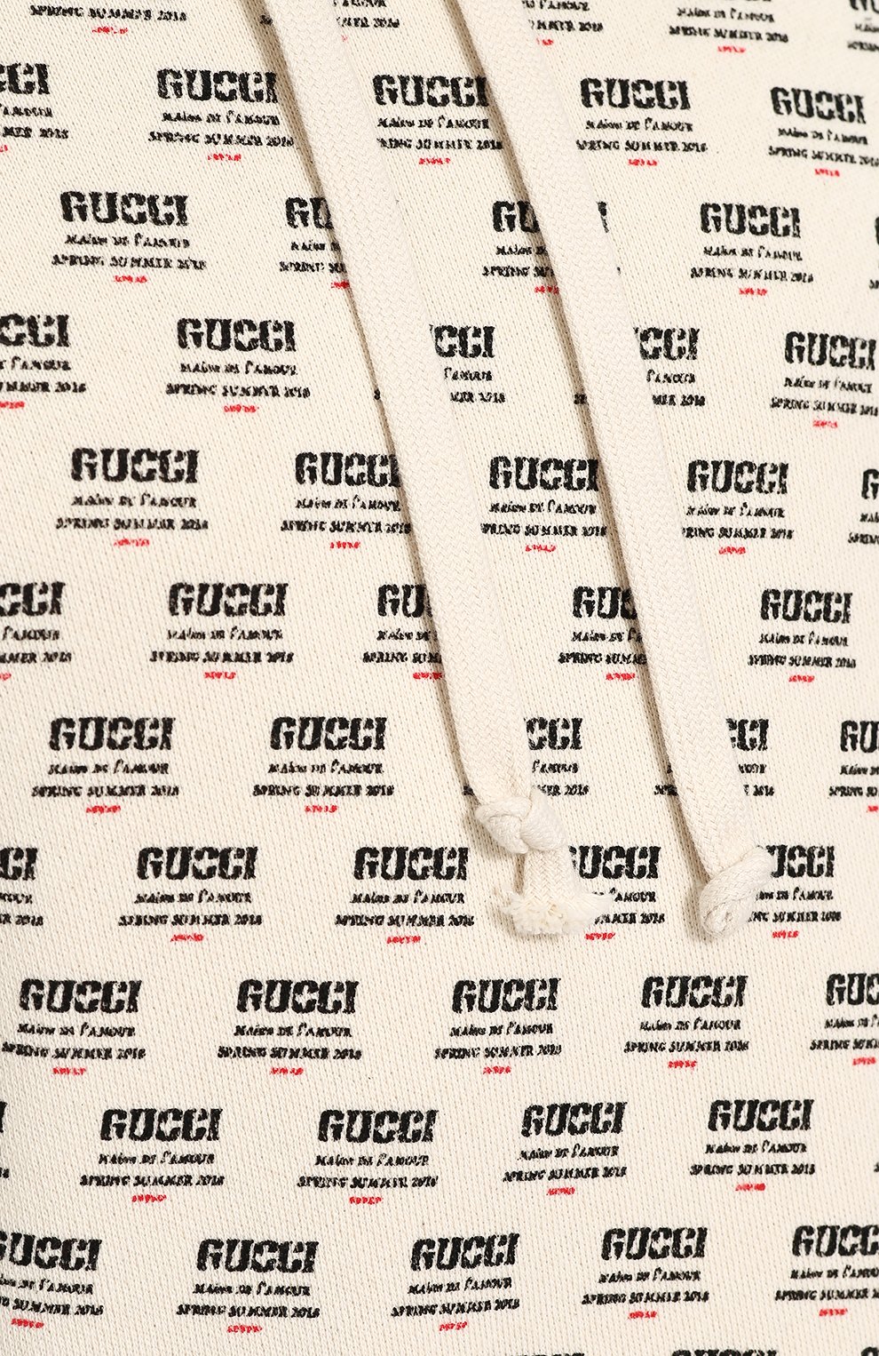 Хлопковое худи с принтом GUCCI кремового цвета по цене 105000 руб., арт. 519679/X3N45, фото 5 Хлопковое худи с принтом GUCCI, арт. 519679/X3N45, фото 5