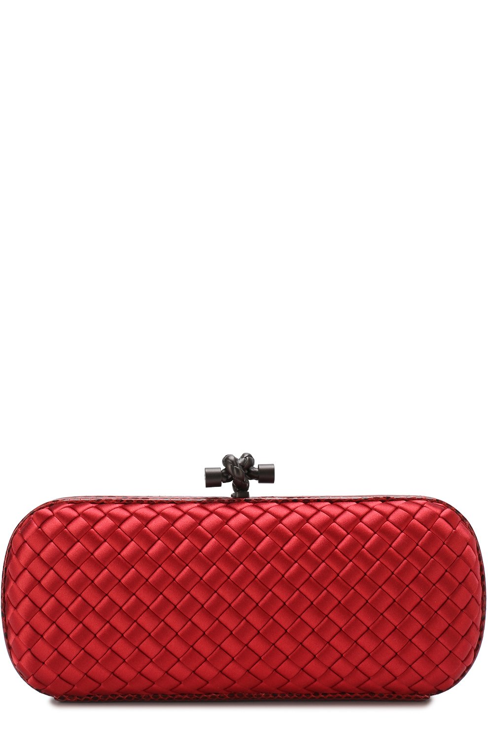 Клатч stretch knot из сатина с отделкой из кожи змеи BOTTEGA VENETA, арт. 202031/VG0H9, фото 1