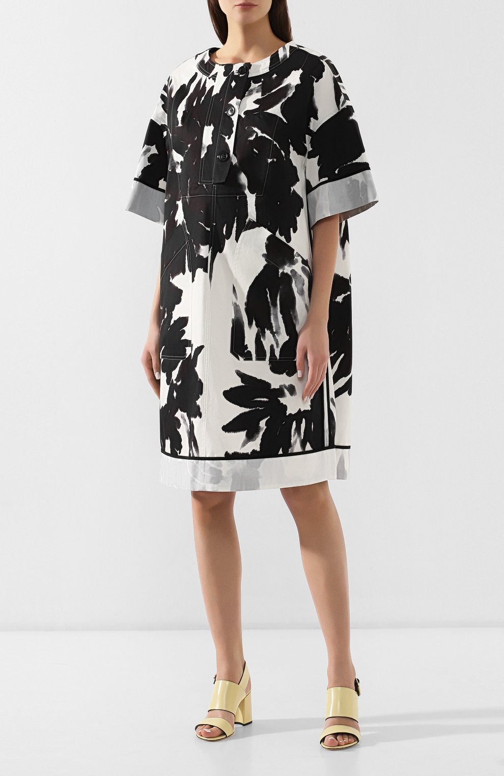 Хлопковое платье DRIES VAN NOTEN, арт. 191-11012-7101, фото 3
