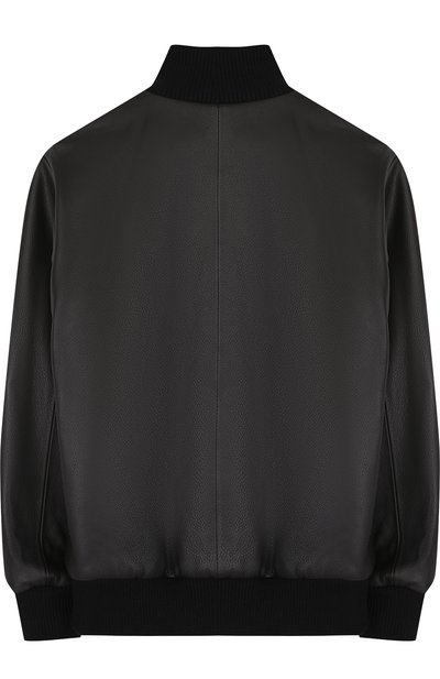 Кожаный бомбер с воротником-стойкой DOLCE & GABBANA, арт. L4JBT8/G7NLM/2-6, фото 2