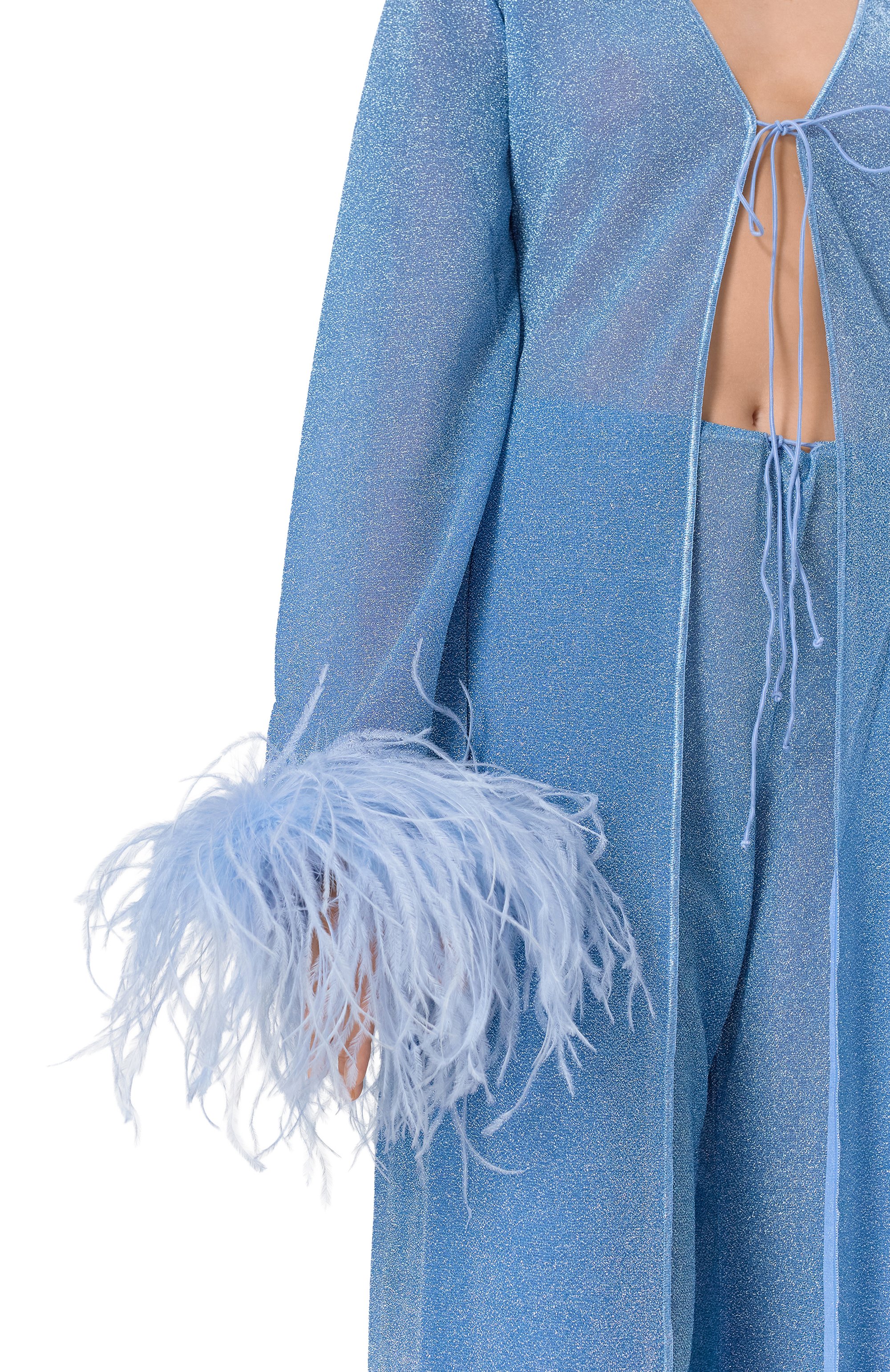 Туника с отделкой перьями OSEREE, арт. LKF257, фото 5