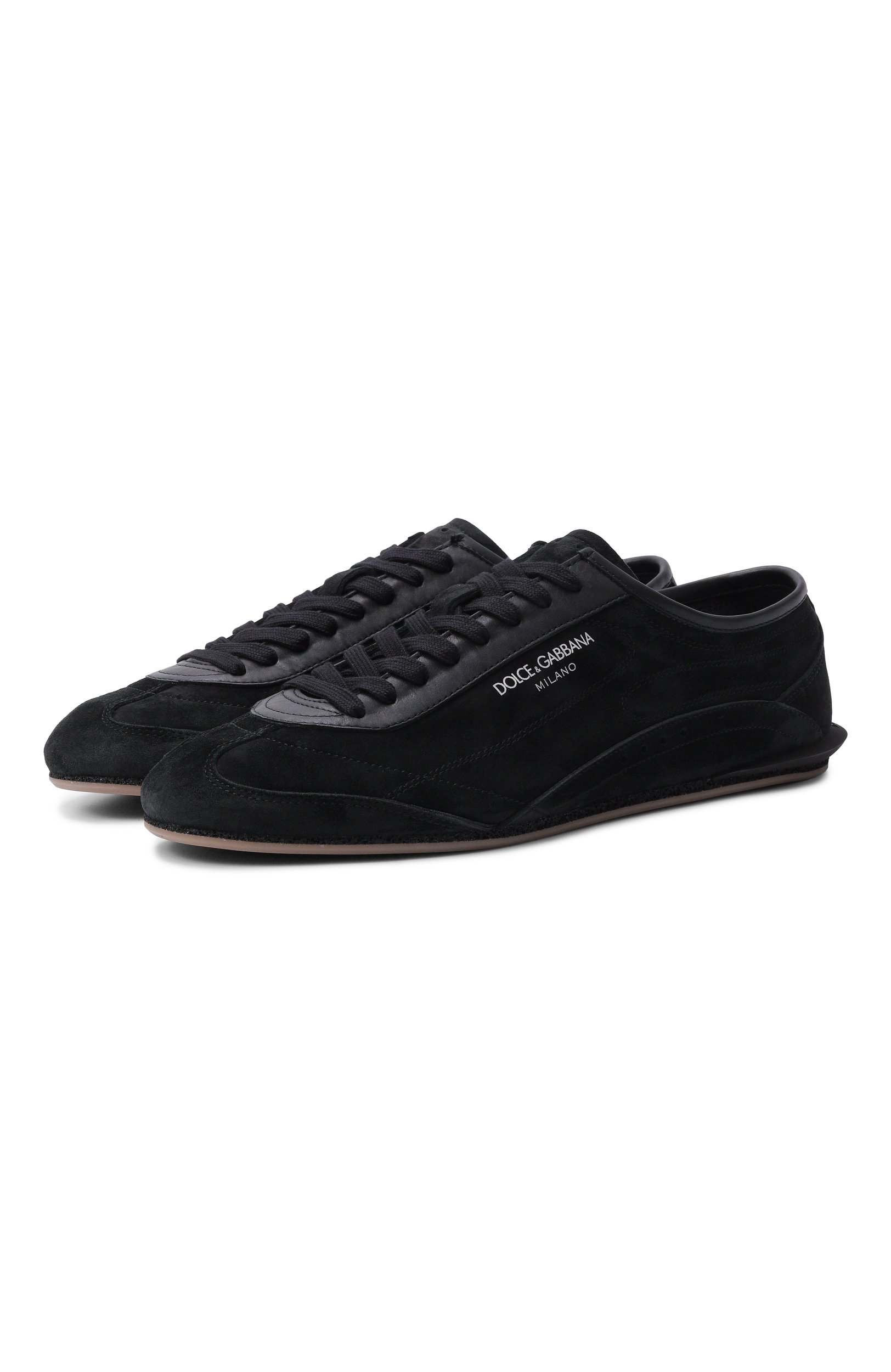 Замшевые кеды city soft DOLCE & GABBANA черного цвета по цене 89950 руб., арт. CS2473/A0950, фото 1 Замшевые кеды city soft DOLCE & GABBANA, арт. CS2473/A0950, фото 1