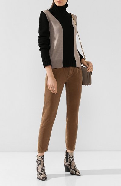 Вельветовые брюки MOUSSY коричневого цвета по цене 23850 руб., арт. 025CAC11-2400, фото 2 Вельветовые брюки MOUSSY, арт. 025CAC11-2400, фото 2