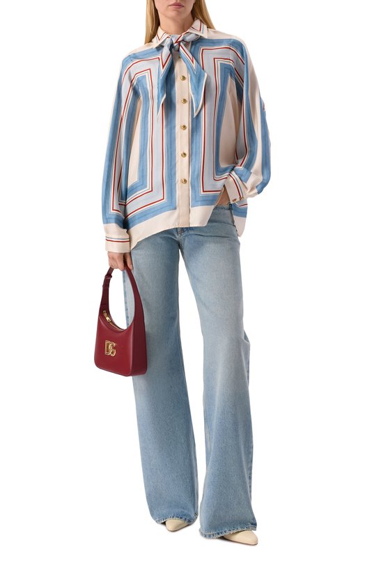 Шелковая блузка Zimmermann 6357TC26R Разноцветный  6357TC26R Фото 2