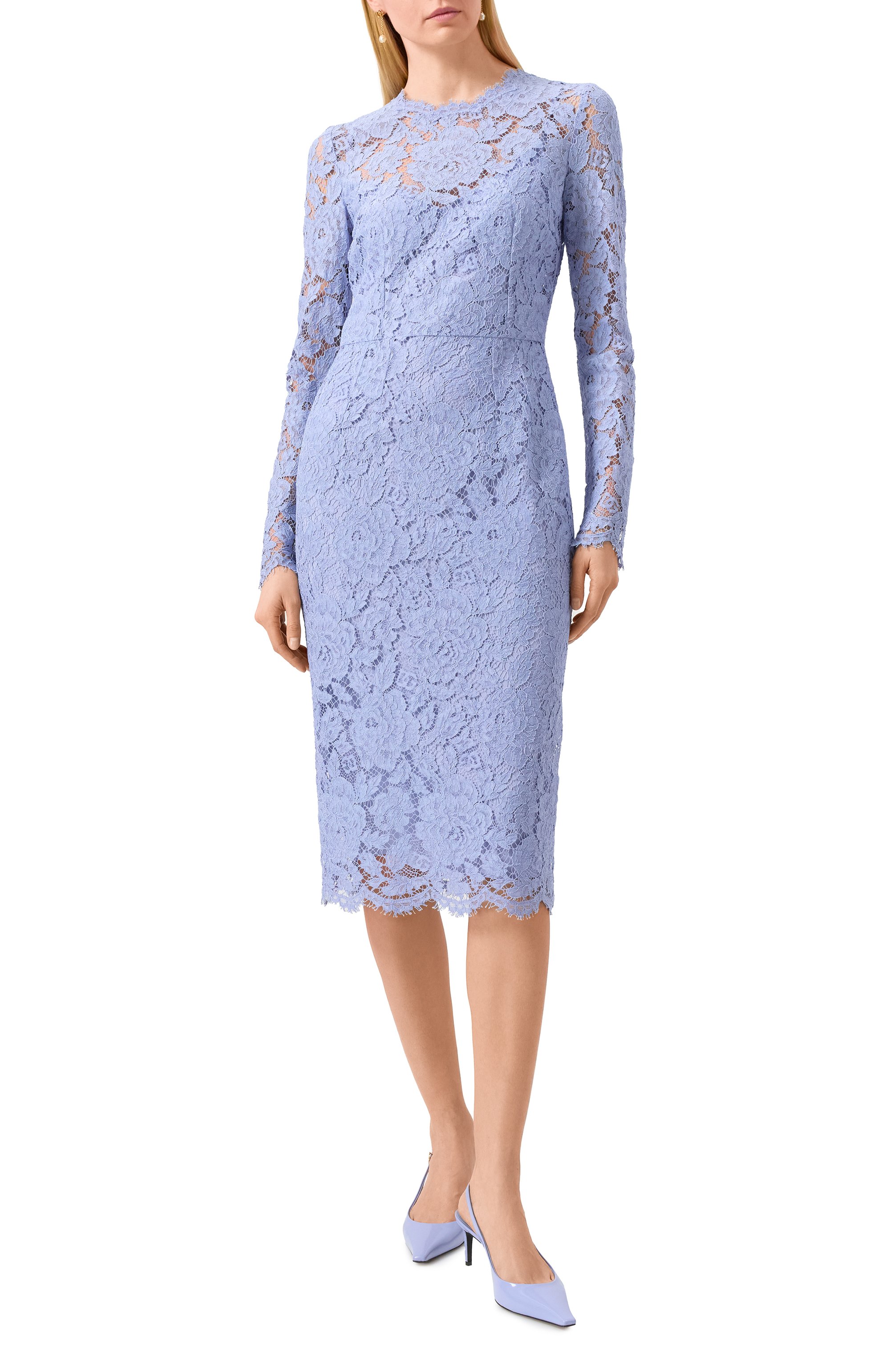 Платье из вискозы и хлопка DOLCE & GABBANA, арт. F6M0DT/HLM7L, фото 3