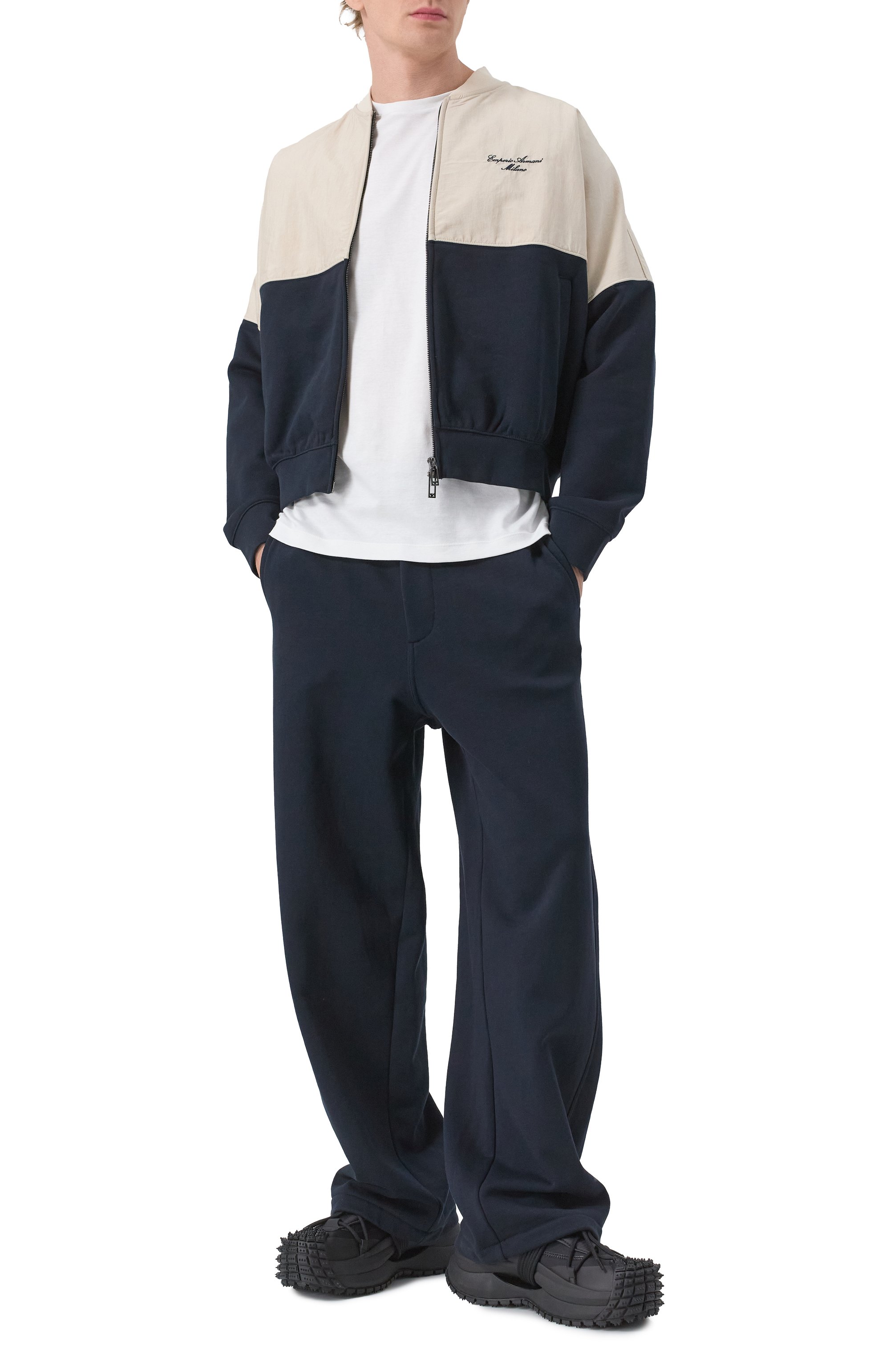 Текстильные кроссовки EMPORIO ARMANI, арт. X4X653/XR083, фото 2