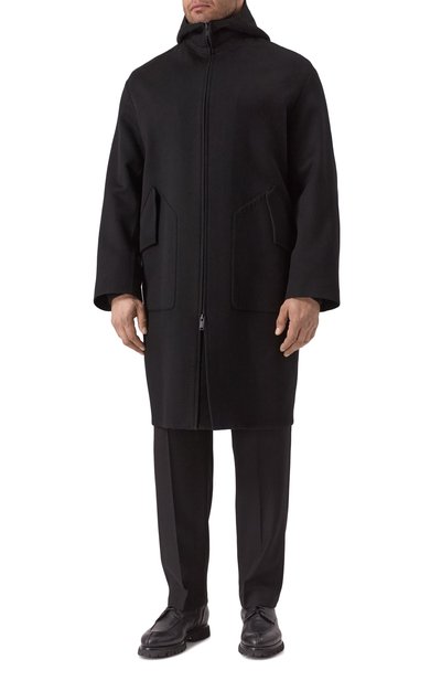 Кашемировое пальто MVST черного цвета по цене 483500 руб., арт. TXEKB-ES4245-4 BS/LC1598, фото 3 Кашемировое пальто MVST, арт. TXEKB-ES4245-4 BS/LC1598, фото 3