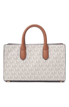 Женская сумка scarlett xs MICHAEL MICHAEL KORS бежевого цвета, арт. 32F4GETC0B | Фото 6 (Материал сплава: Проставлено; Размер: small; Ремень/цепочка: На ремешке; Драгоценные камни: Проставлено; Материал: Экокожа, Канва)