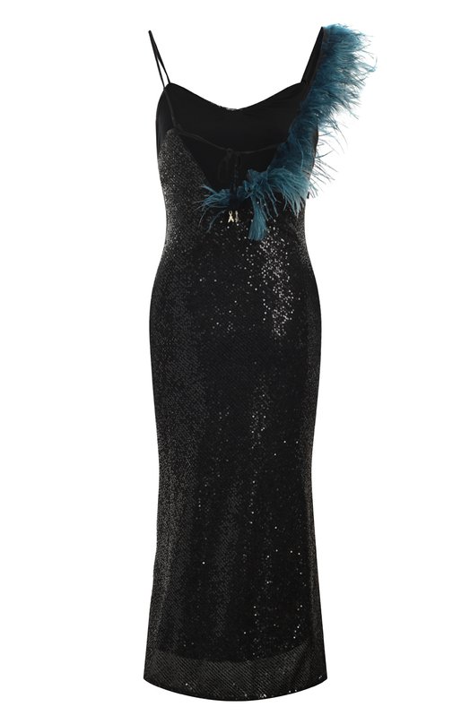 Платье с отделкой пайетками Patrizia Pepe Чёрный, фото 2