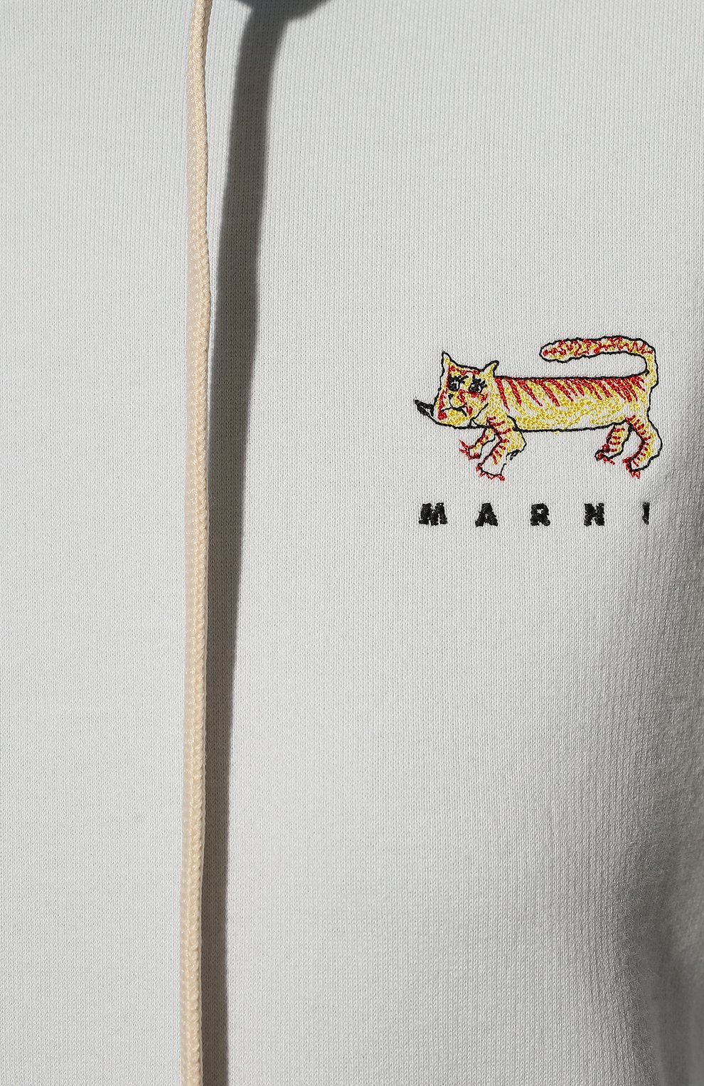Хлопковое худи MARNI голубого цвета по цене 63450 руб., арт. FLJE0106XP/USCS79, фото 5 Хлопковое худи MARNI, арт. FLJE0106XP/USCS79, фото 5