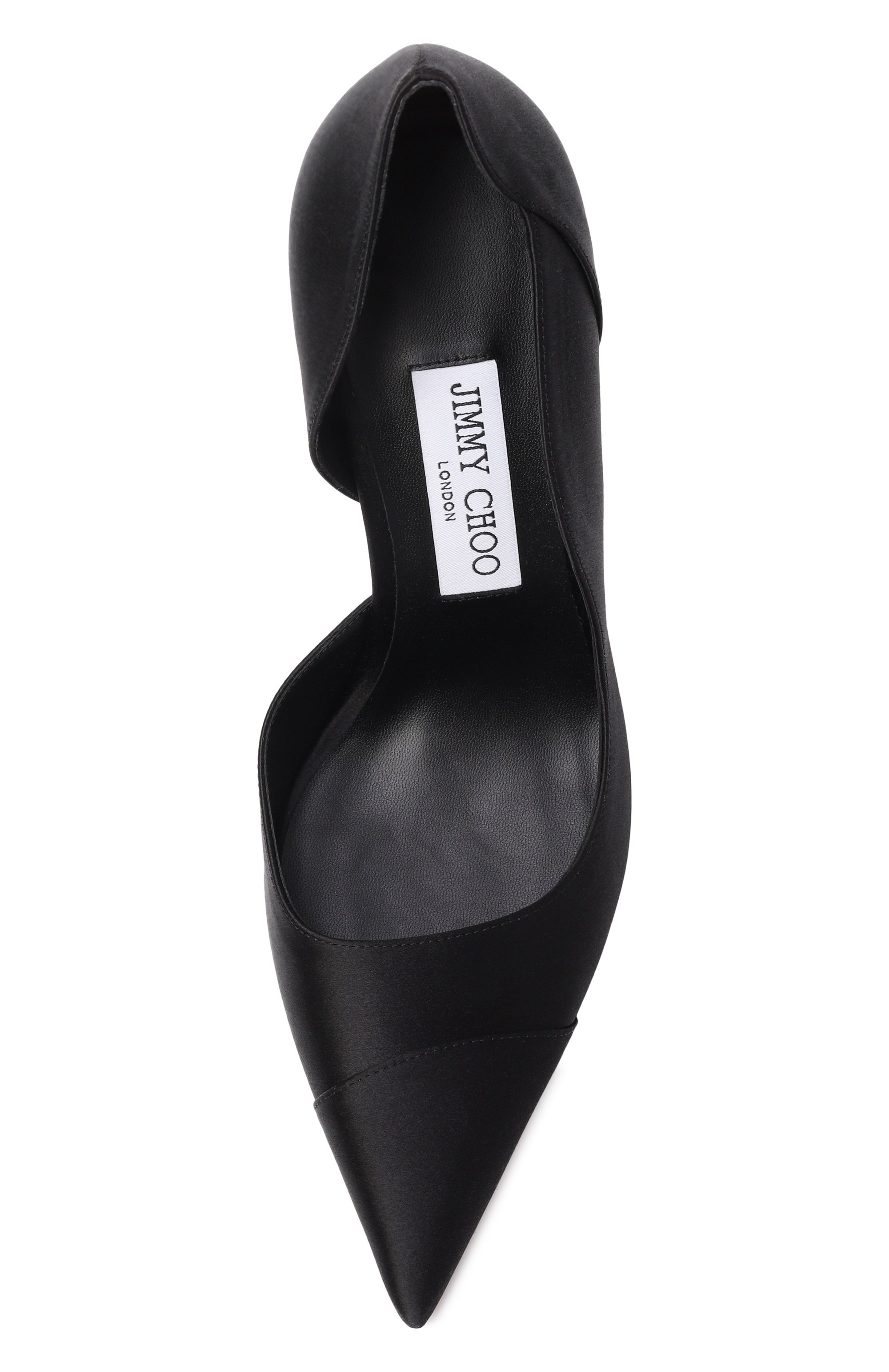 Текстильные туфли brigitte 100 JIMMY CHOO черного цвета по цене 89950 руб., арт. BRIGITTE100SAT, фото 6 Текстильные туфли brigitte 100 JIMMY CHOO, арт. BRIGITTE100SAT, фото 6