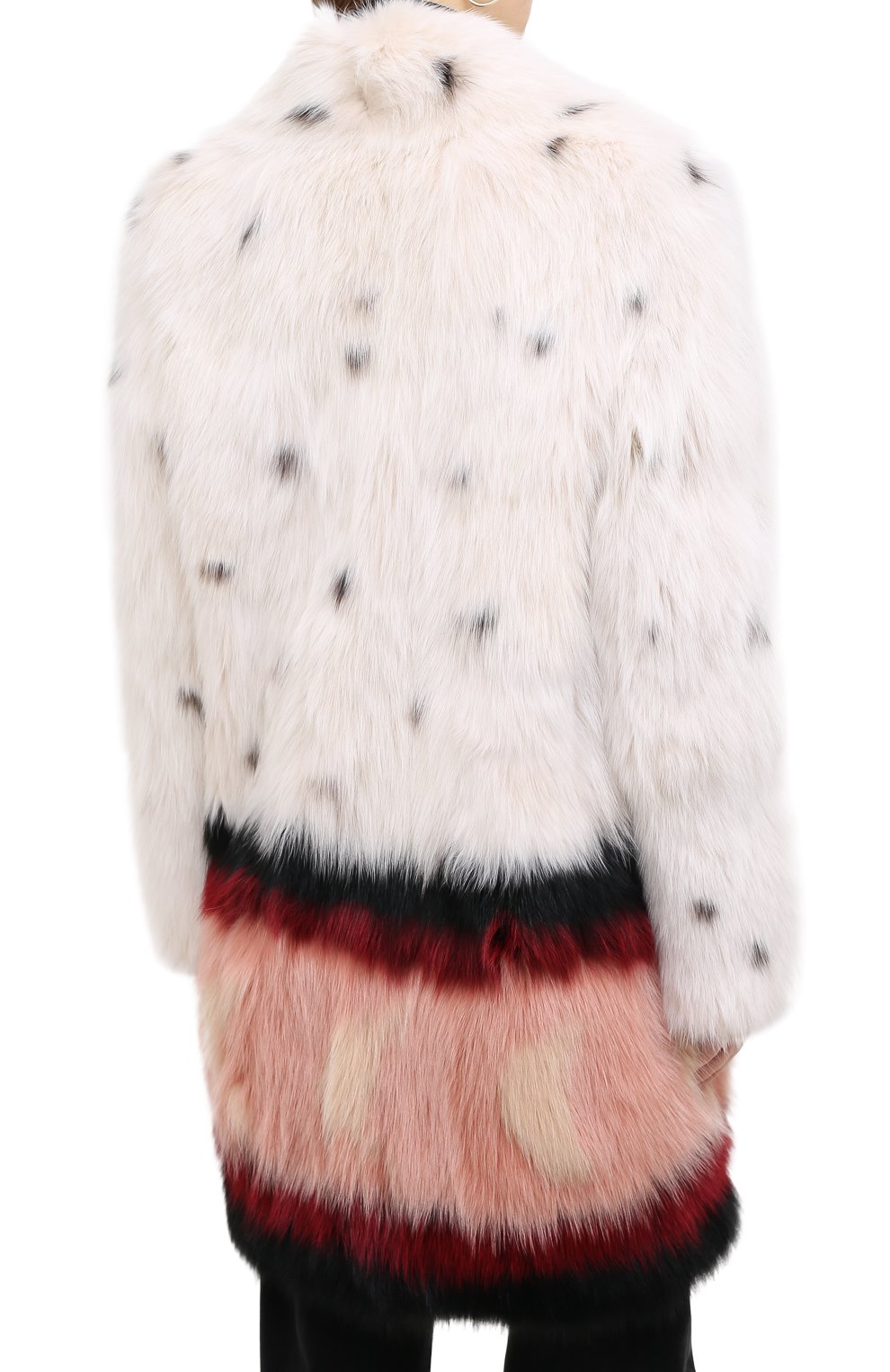 Шуба из меха песца с принтом MATE OFFICIAL, арт. 74CF090-33BI091, фото 4