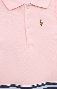 Детское хлопковое платье POLO RALPH LAUREN розового цвета, арт. 313862342 | Фото 3 (Материал внешний: Хлопок; Девочки Кросс-КТ: Платье-одежда; Случай: Повседневный; Драгоценные камни: Проставлено; Материал сплава: Проставлено; Рукава: Без рукавов; Ростовка одежда: 12 лет | 152 см, 9 лет | 134 см, 8 лет | 128 см, 13 - 15 лет | 158 см)