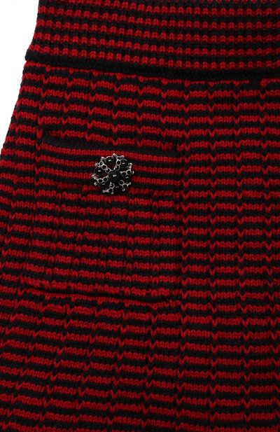 Хлопковая юбка SELF-PORTRAIT KIDS бордового цвета по цене 15800 руб., арт. RS22-732, фото 3 Хлопковая юбка SELF-PORTRAIT KIDS, арт. RS22-732, фото 3