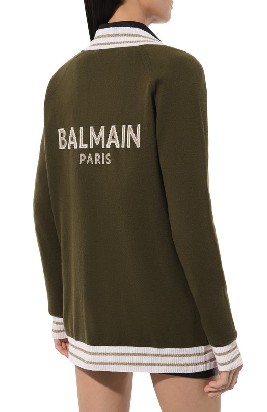 фото Кардиган из шерсти и кашемира balmain