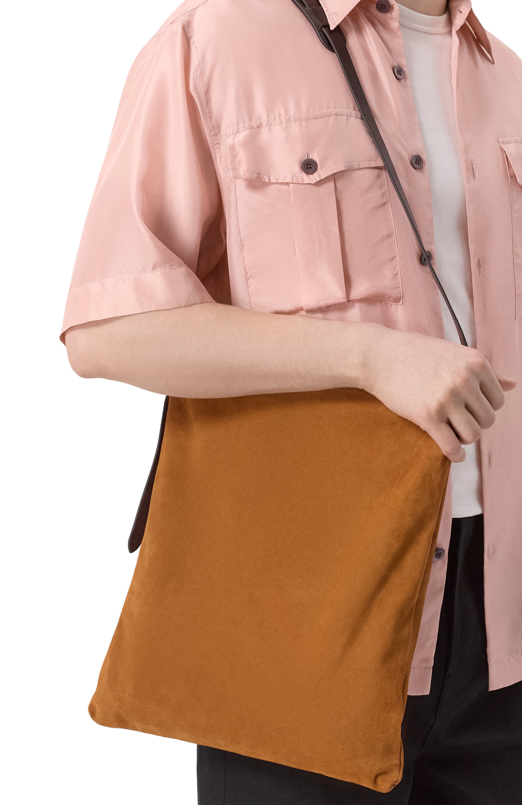 Сумка DRIES VAN NOTEN светло-коричневого цвета по цене 108500 руб., арт. 251-021504-153, фото 2 Сумка DRIES VAN NOTEN, арт. 251-021504-153, фото 2