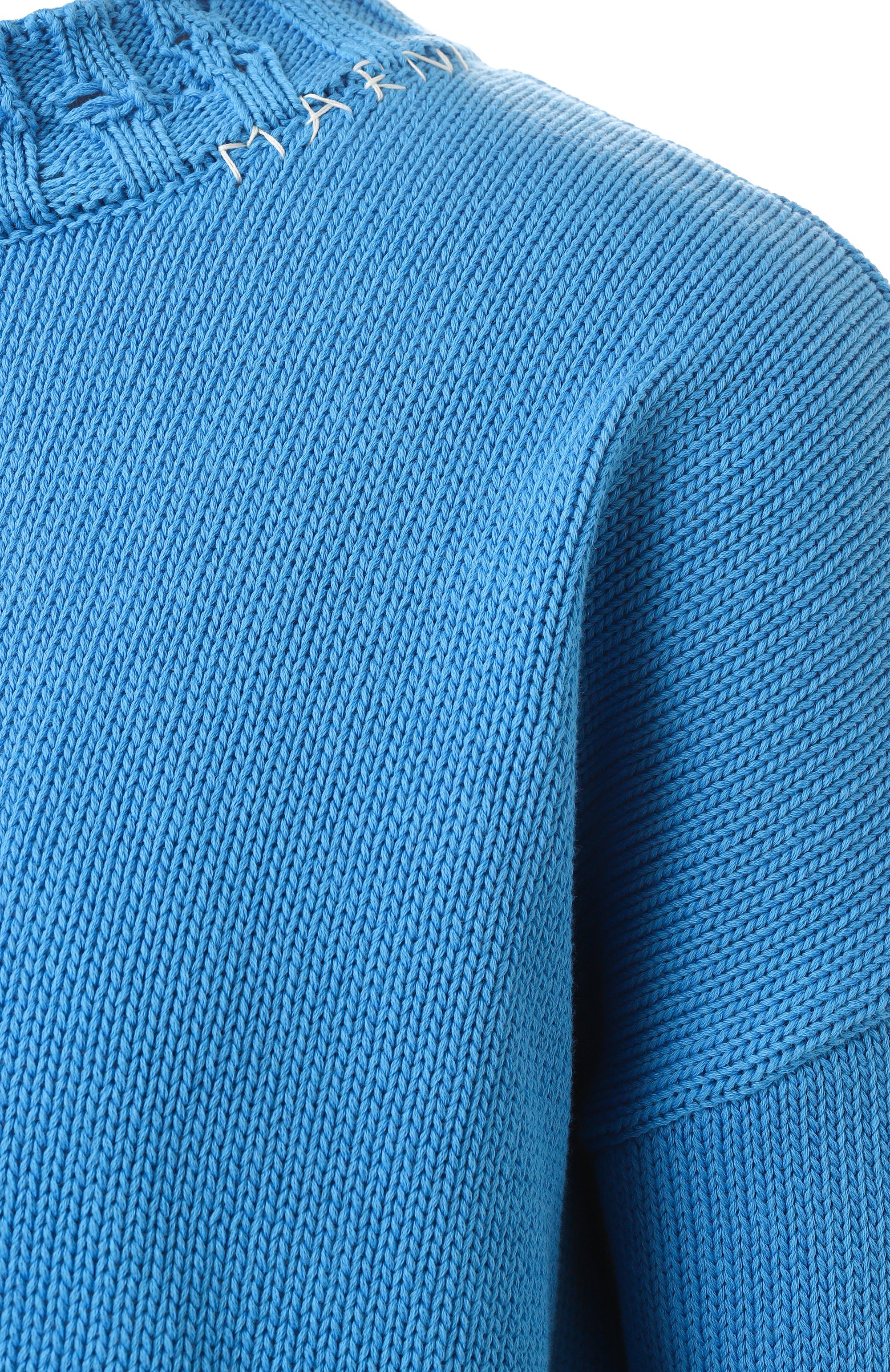 Хлопковый свитер MARNI, арт. GCMD0579A0/UFC652, фото 6