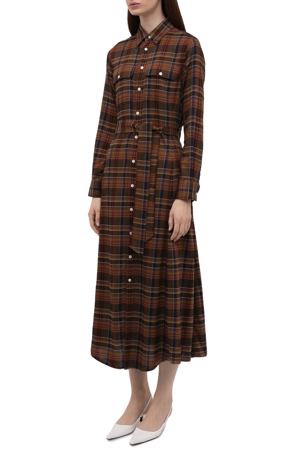 Платье POLO RALPH LAUREN коричневого цвета по цене 36250 руб., арт. 211800586, фото 3 Платье POLO RALPH LAUREN, арт. 211800586, фото 3