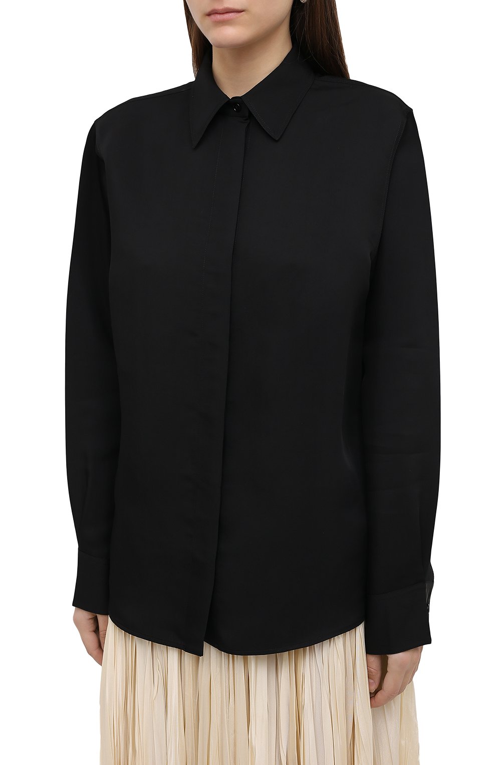 Рубашка из вискозы и шелка JIL SANDER, арт. JSWR605905-WR391900, фото 3